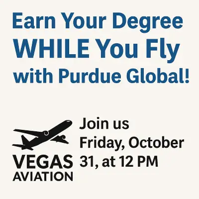 Poster with information about a partnership with Purdue Global