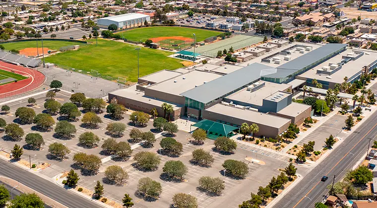 Rancho High School view from the above