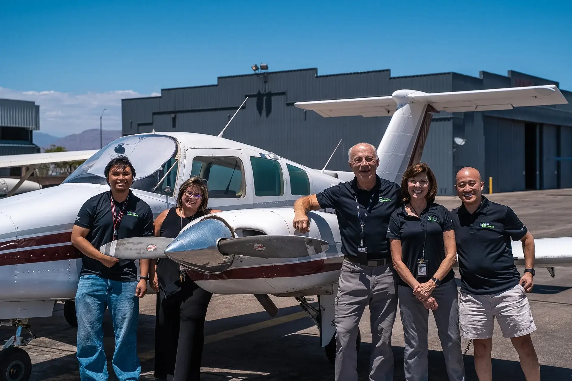 Vegas Aviation's administration team